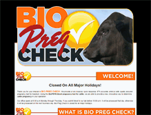 Tablet Screenshot of biopregcheck.com